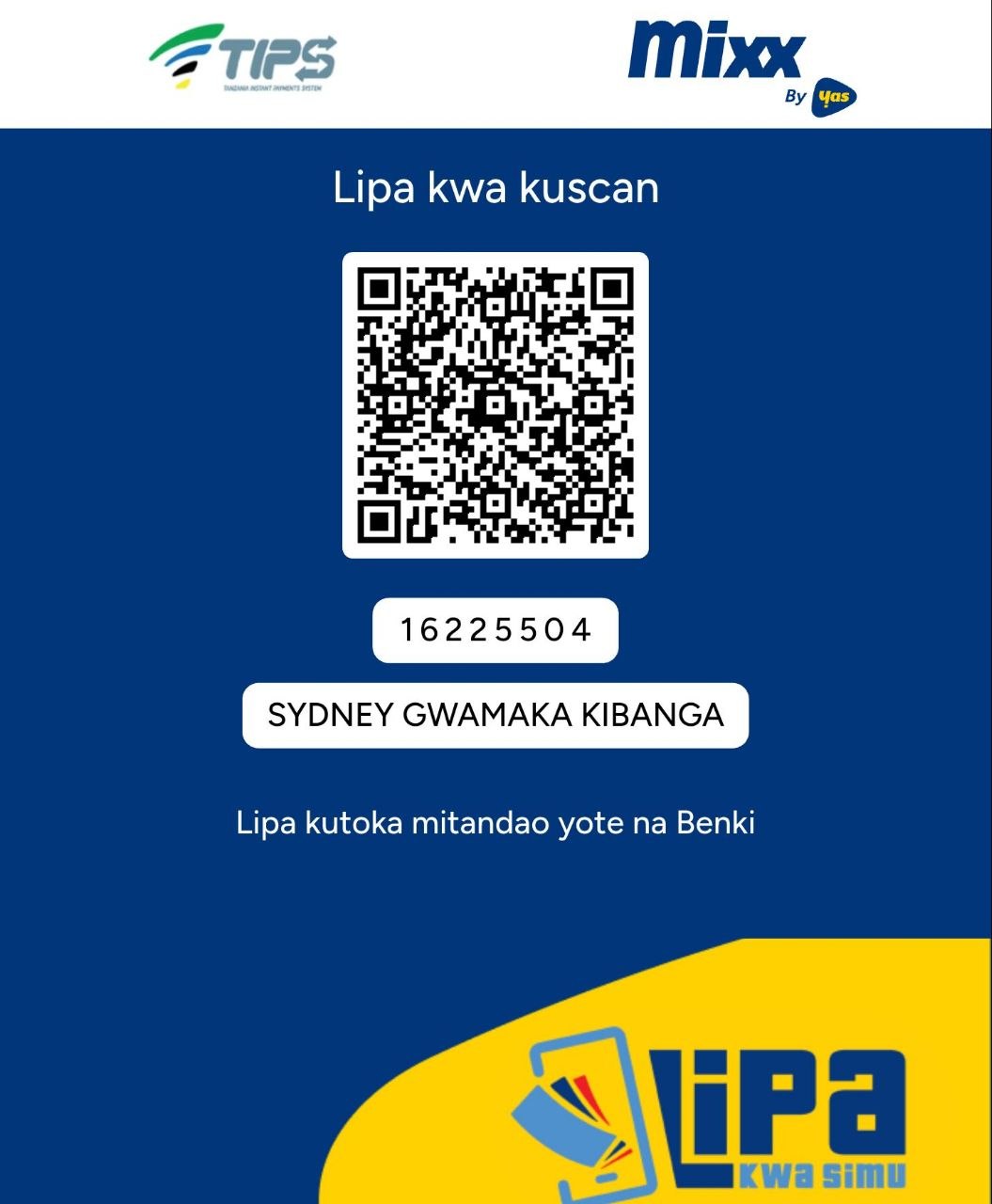 Lipa kwa kuscan